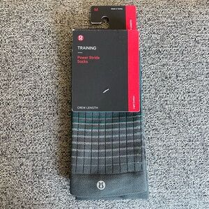 Men’s Medium, lululemon Power Stride Socks - Green MSRP $28